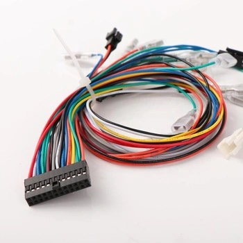 Cable eléctrico personalizado de alta calidad con DuPont Jst Zh Xh pH Molex Te Hirose conector IDC conector banana mazo de cables de cableado